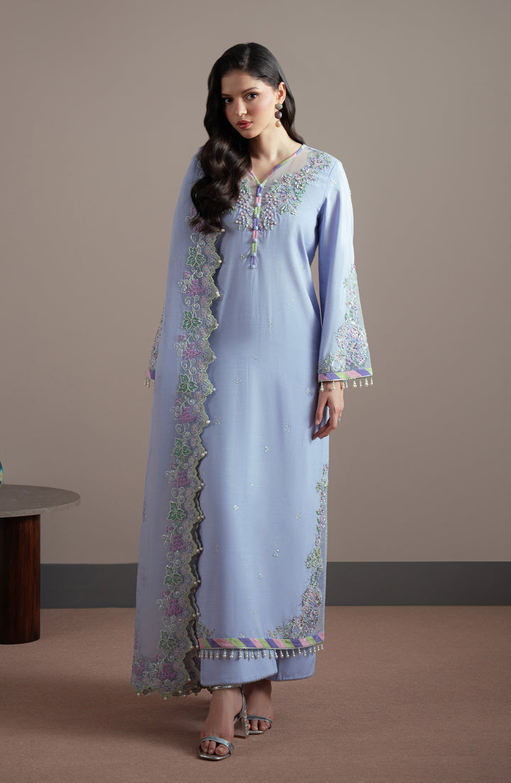 Fabric texture and detailing of IRIS Shirt – Pret Collection Elvin